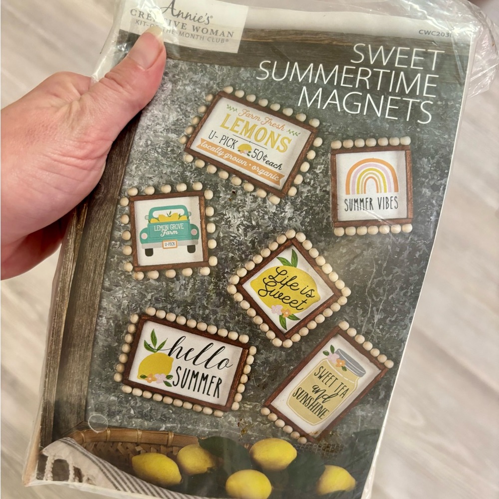 NWT Annie’s Creative Woman Kit Of The Month Sweet Summertime Magnets DIY